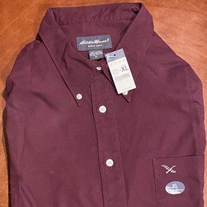 Eddie Bauer Long Sleeve Shirt - Maroon